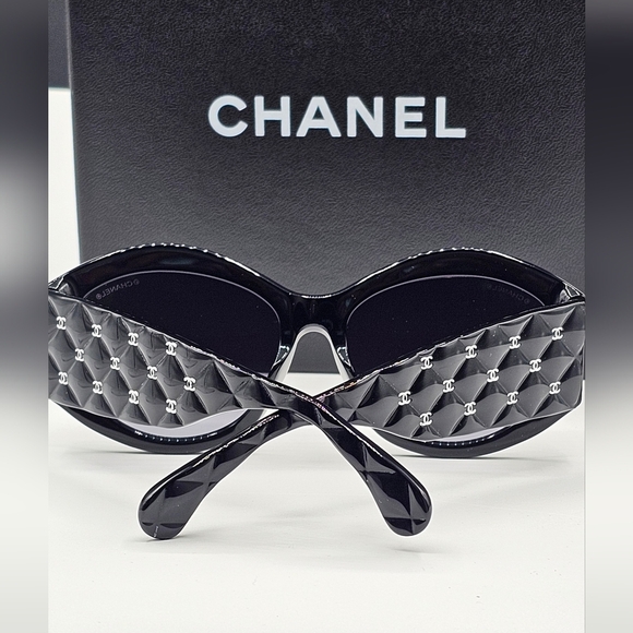 CHANEL .Black. Glasses : GREY CH5486 C760/S6 56-17Color (3) OVERSIZED - Picture 5 of 12